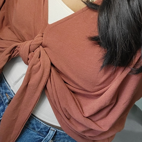 BEHIND THE SCENES TOP IN MAUVE PINK - Picture 6 of 9